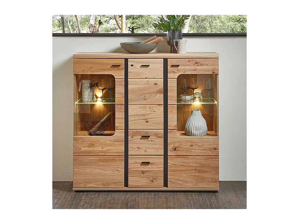 Esszimmer Highboard mit LED Beleuchtung modernem Design