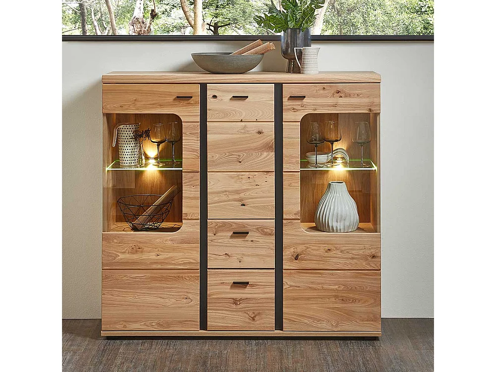 Esszimmer Highboard mit LED Beleuchtung modernem Design
