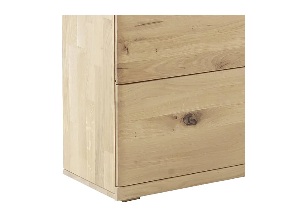 Wohnzimmer Highboard Massivholzschrank in Asteiche hell 133 cm breit