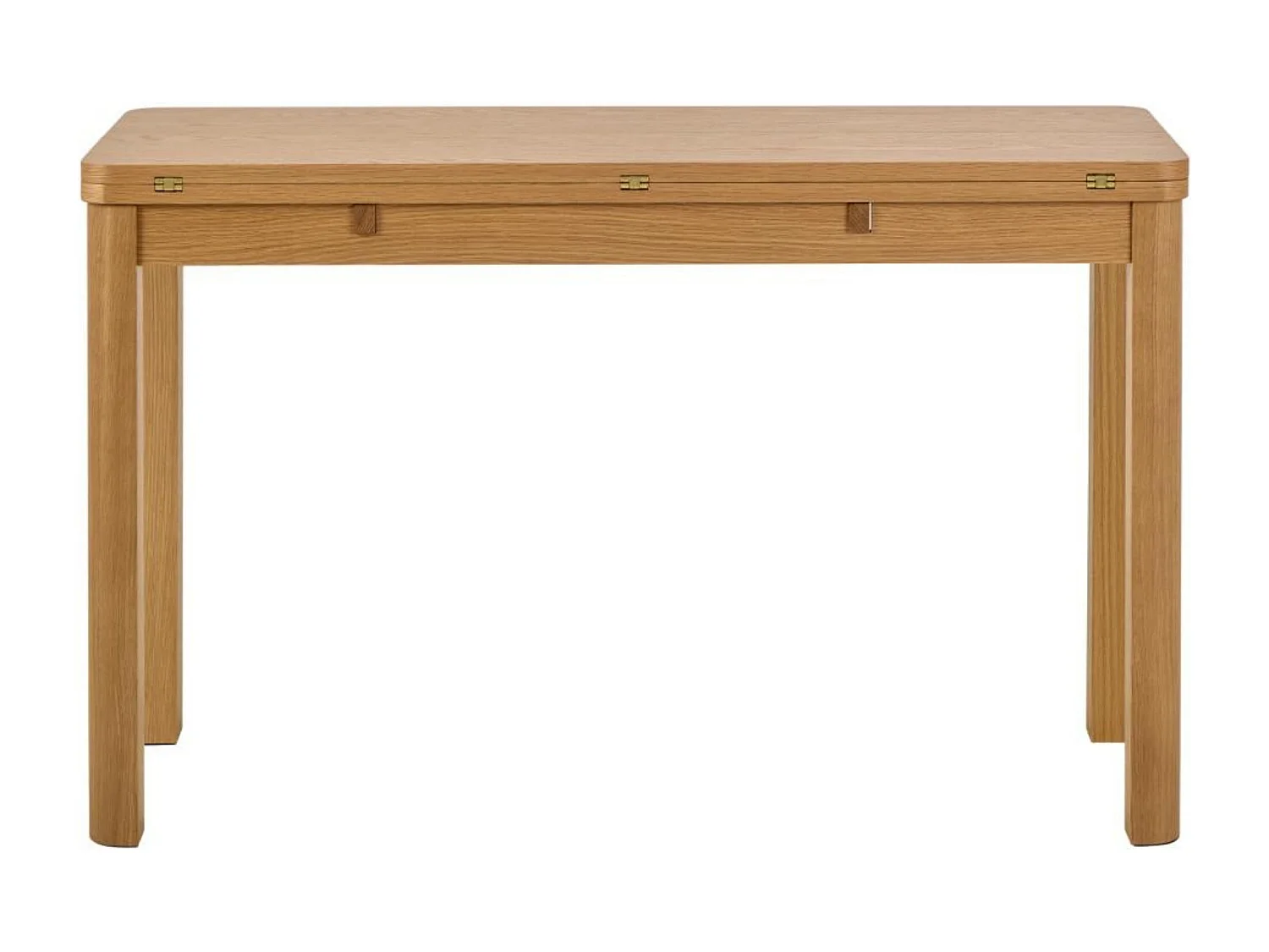 Table rectangulaire à volets chêne clair 2/4 places L120 - MILA