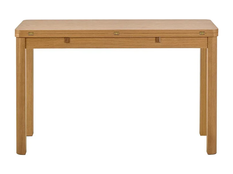 Table rectangulaire à volets chêne clair 2/4 places L120 - MILA