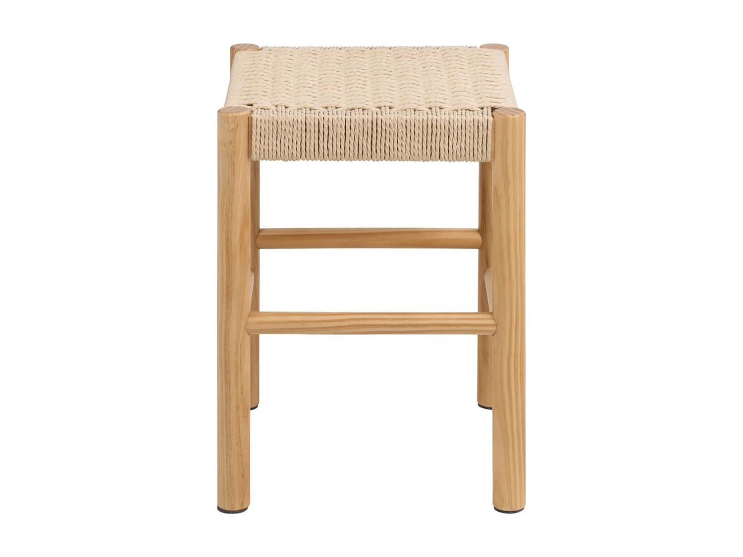 Tabouret en bois et assise tressée L80 - THEO