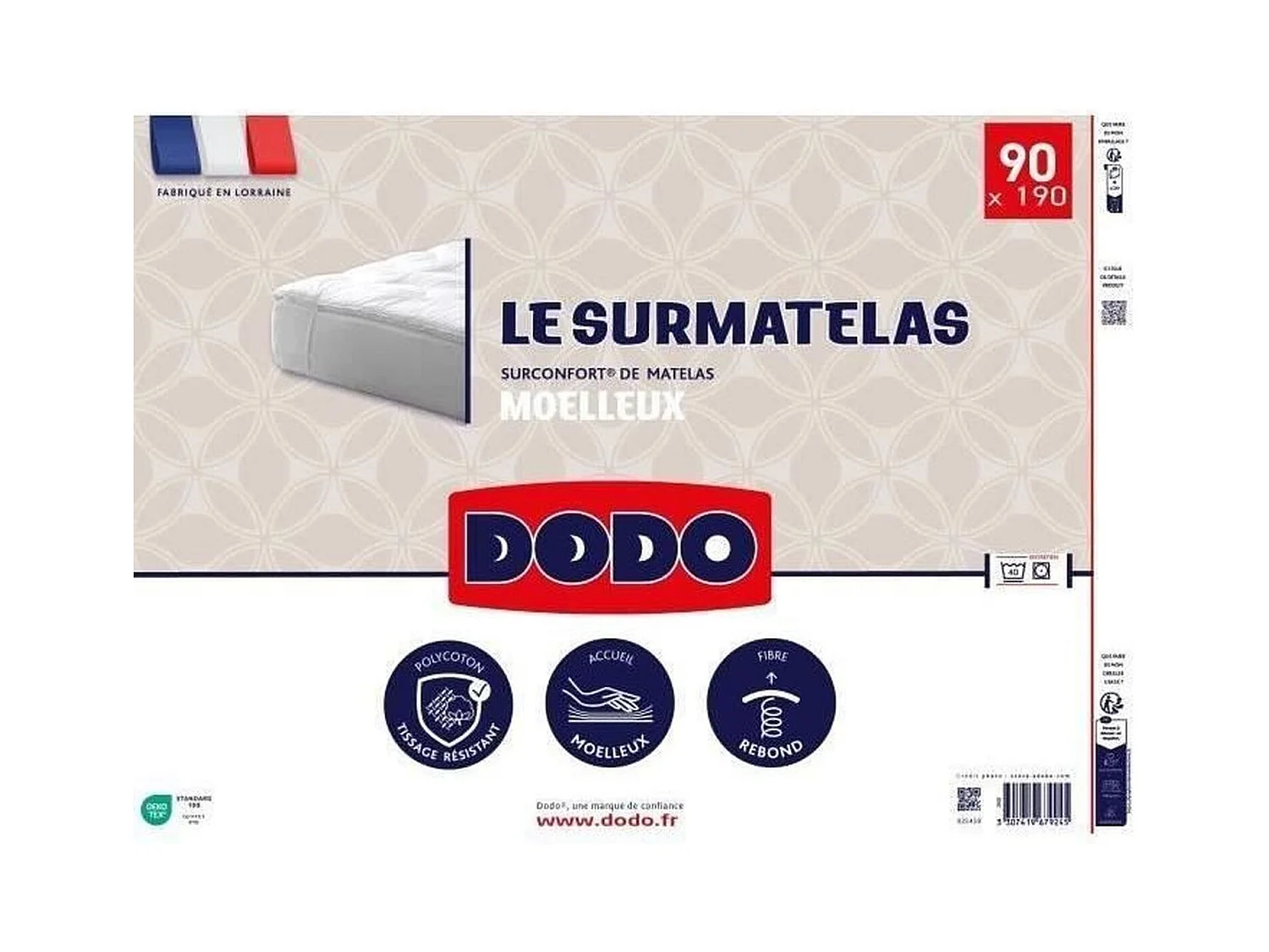 Surmatelas - 90 x 190 cm