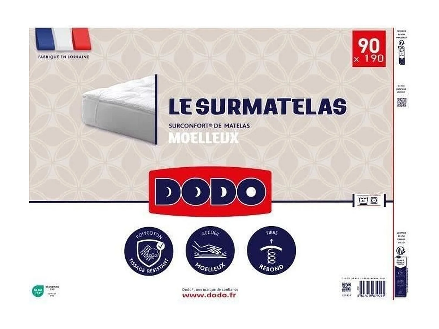 Surmatelas - 90 x 190 cm