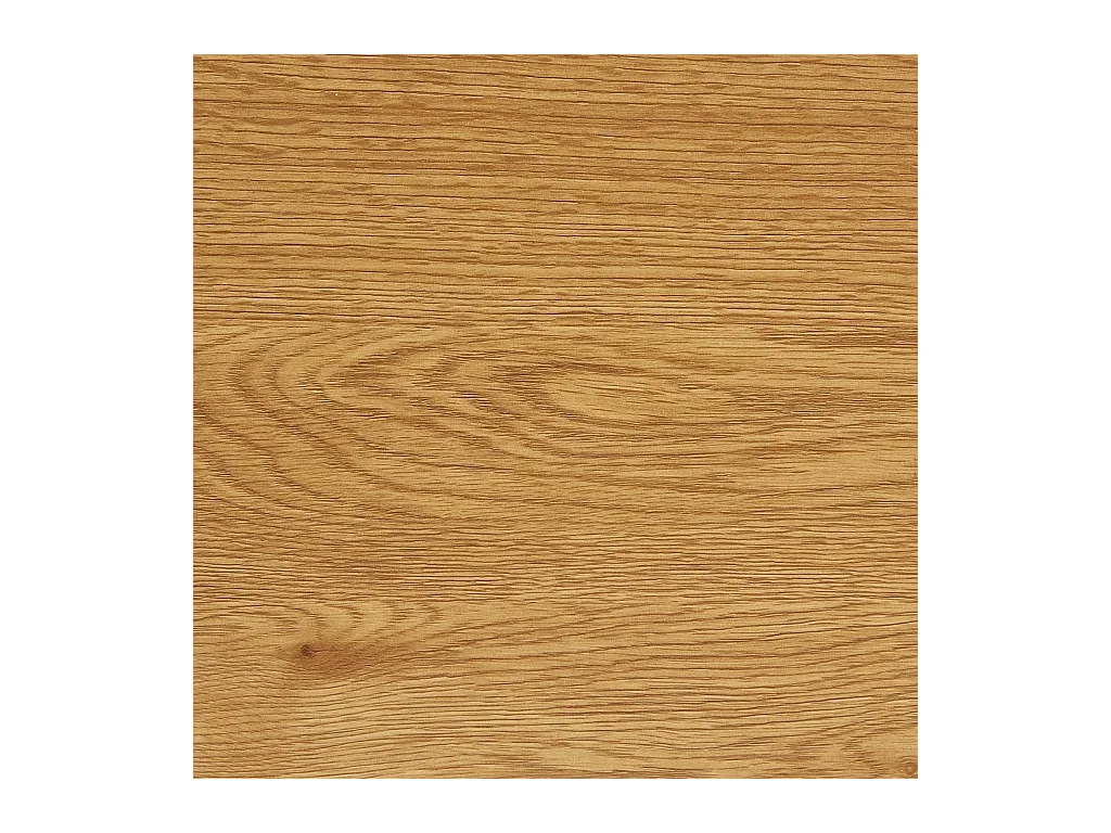 Table basse ovale pieds chromé et effet bois de chêne