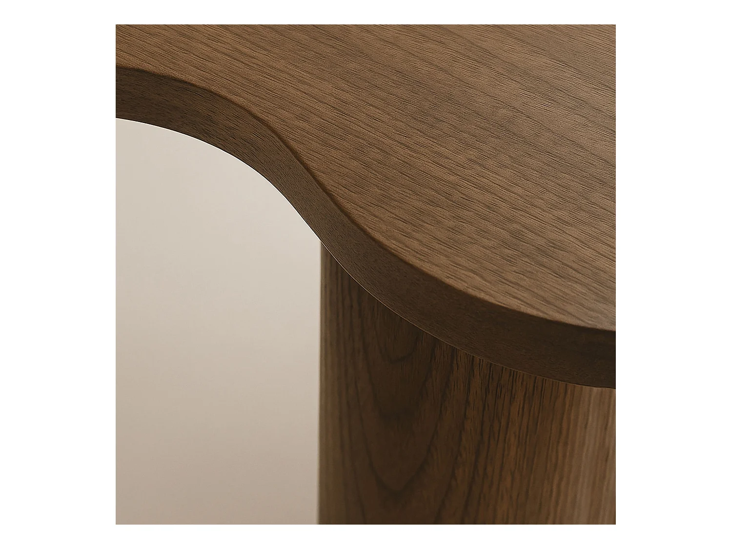 Now's Home - Lot De 3 Tables Basses Organiques Effet Noyer Charlie