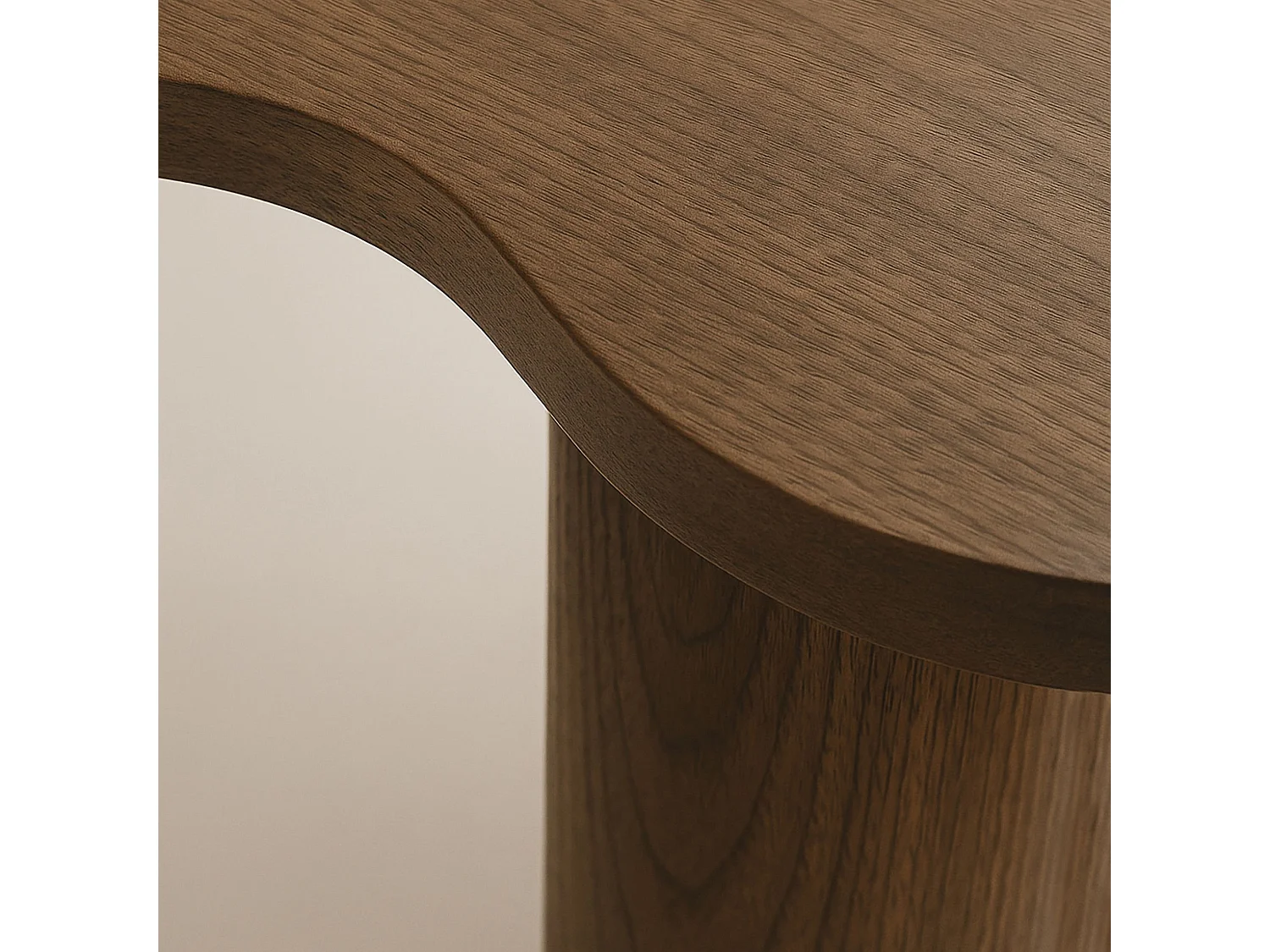 Now's Home - Lot De 3 Tables Basses Organiques Effet Noyer Charlie