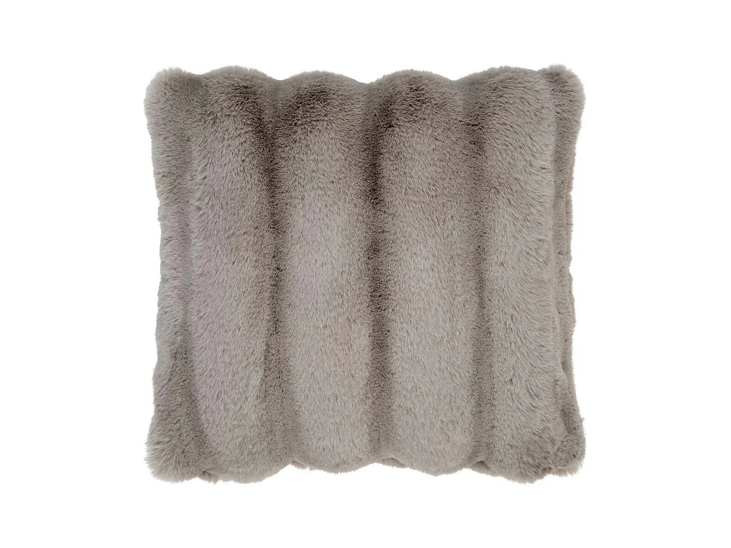 Galena oreiller 45x45cm imitation fourrure beige.