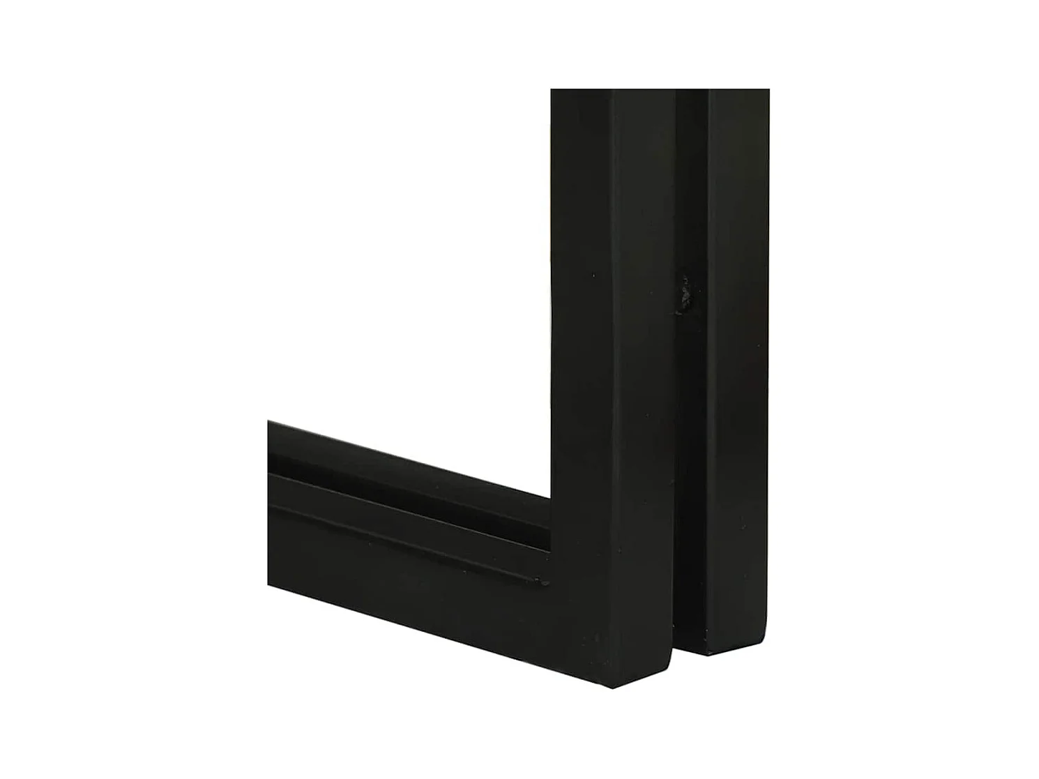 Table Gigogne 3 pièces Marron et noir Bois de manguier brut massif