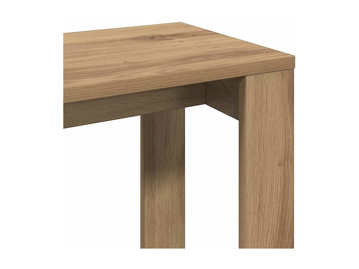 Mesas apilables 3 uds madera de ingeniería roble artisan