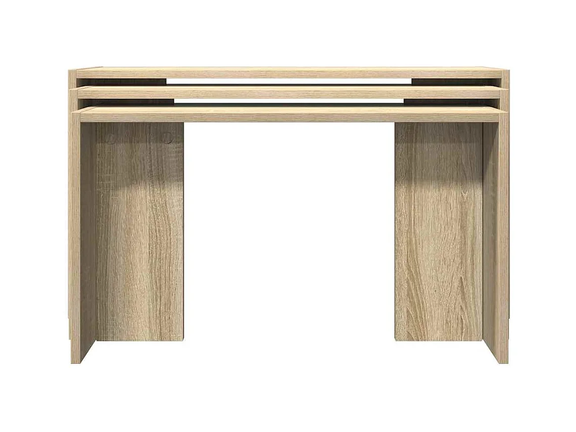 Tables gigognes 3 pièces chêne sonoma bois d'ingénierie