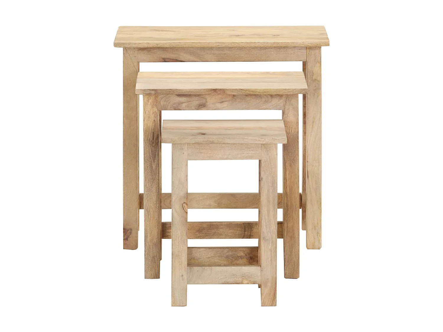 Tables gigognes 3 pièces Bois solide de manguier