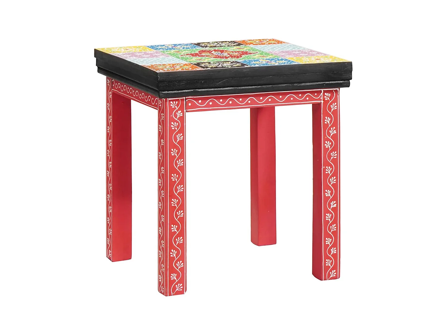 Table Gigogne Marron 38 x 38 x 41,5 cm Bois de manguier massif