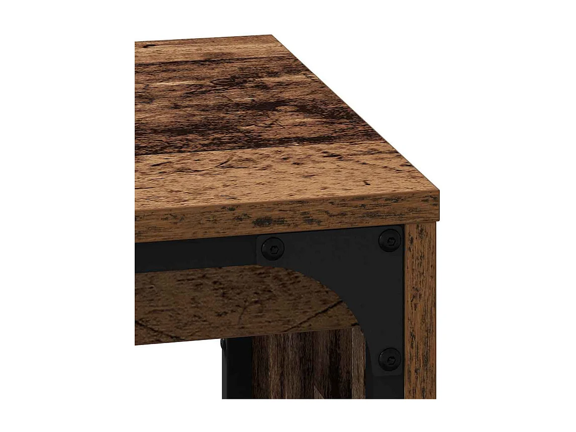 Mesa de Café Nido 3 piezas Madera vieja 60 x 35 x 56 cm