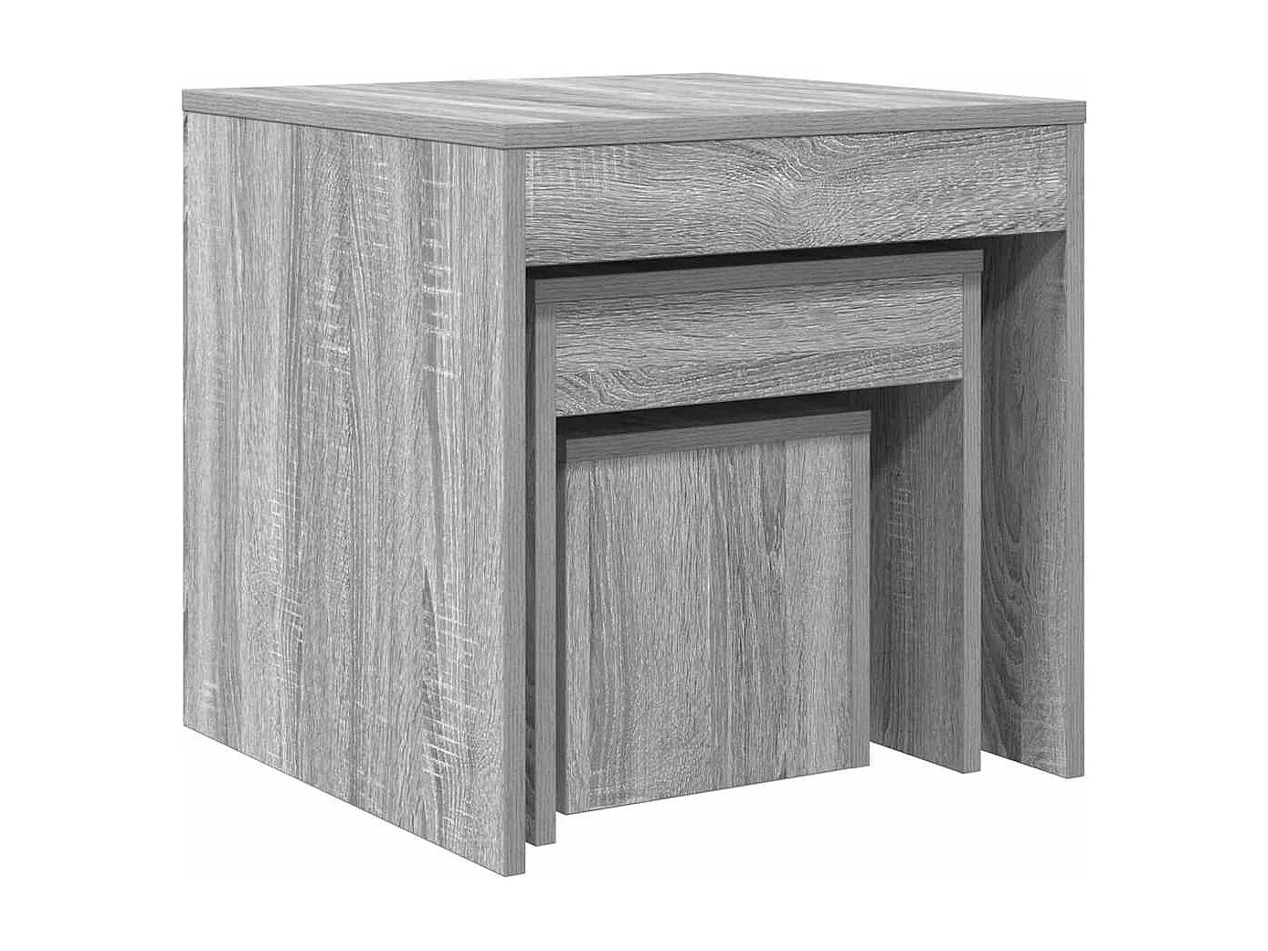 Tables gigognes 3 pièces Sonoma gris Bois d'ingénierie