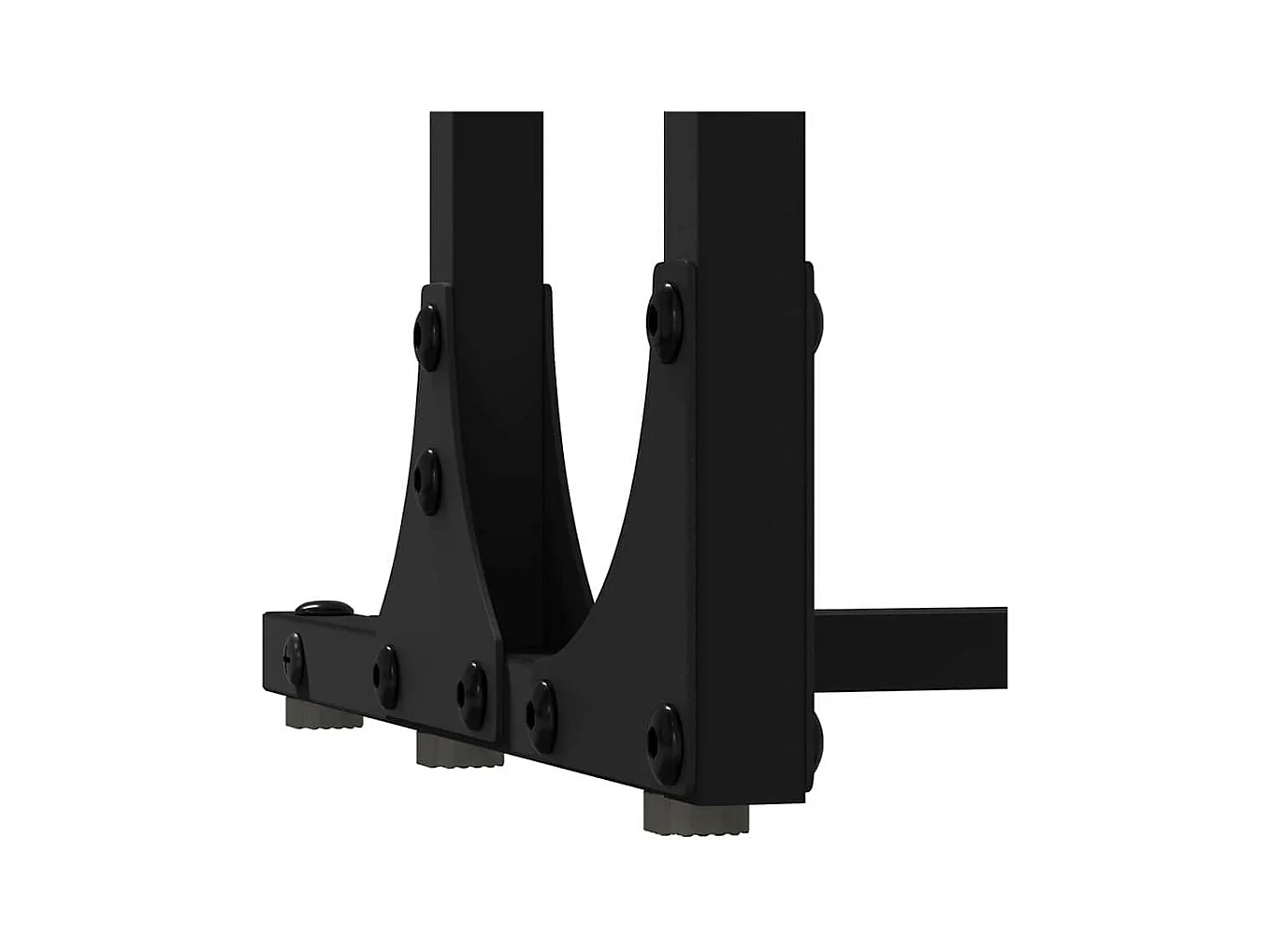 Table basse gigogne 3 pièces Chêne noir 50.5 x 35 x 53 cm