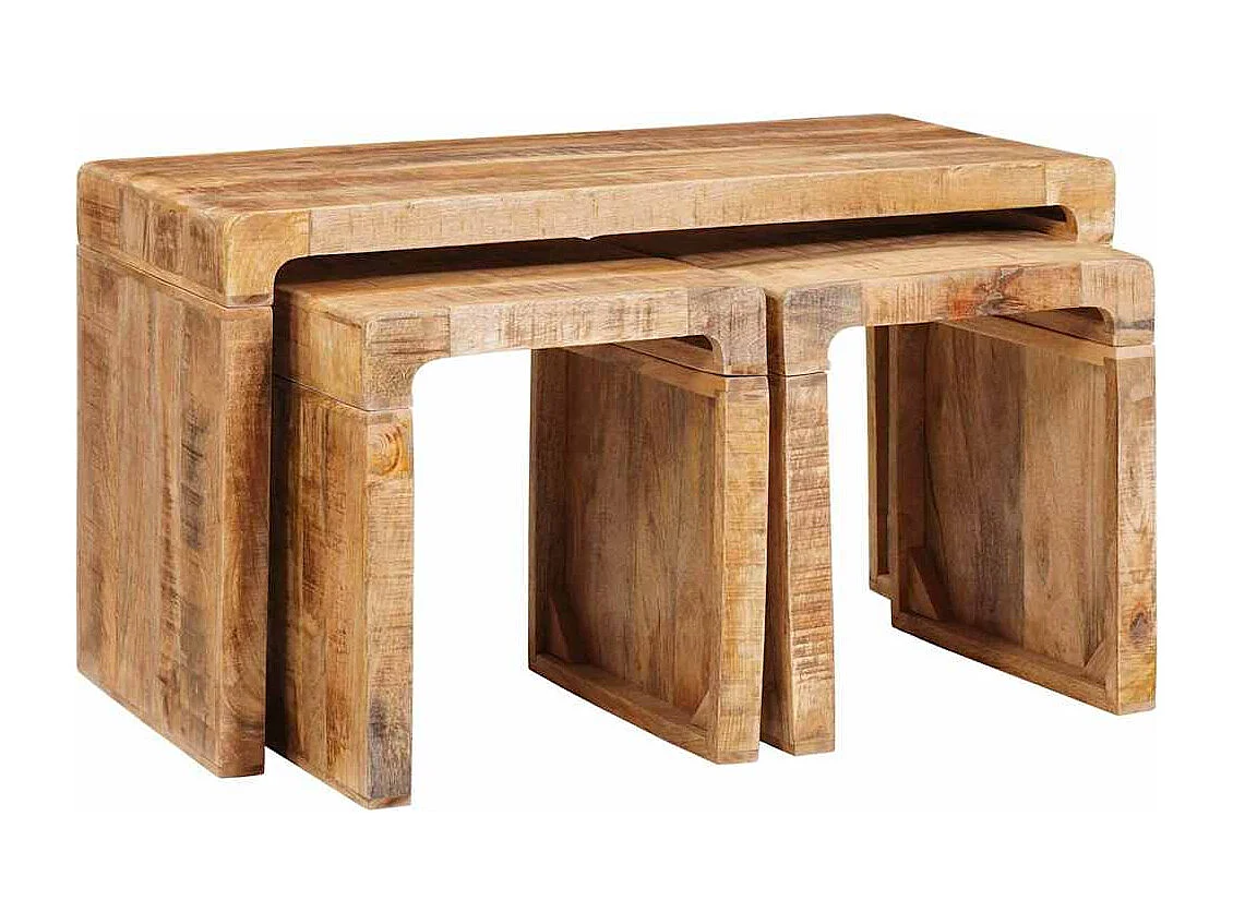 Mesas Nido madera maciza de mango