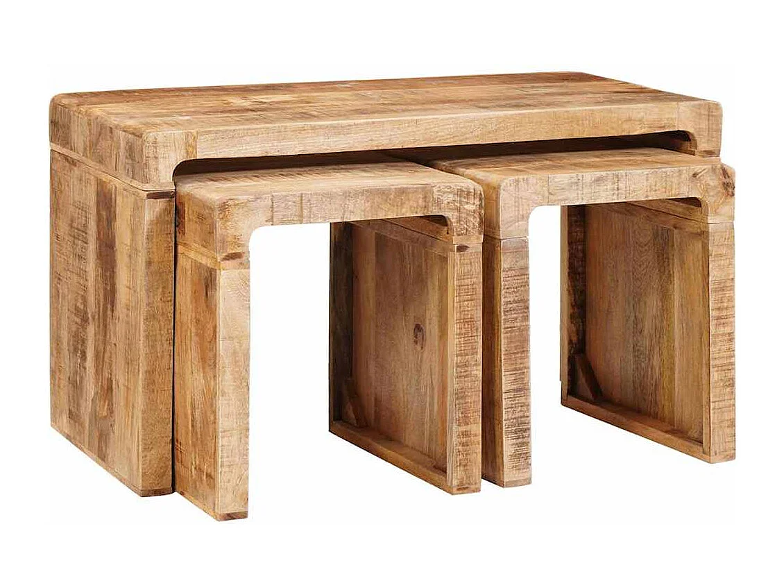 Mesas Nido madera maciza de mango