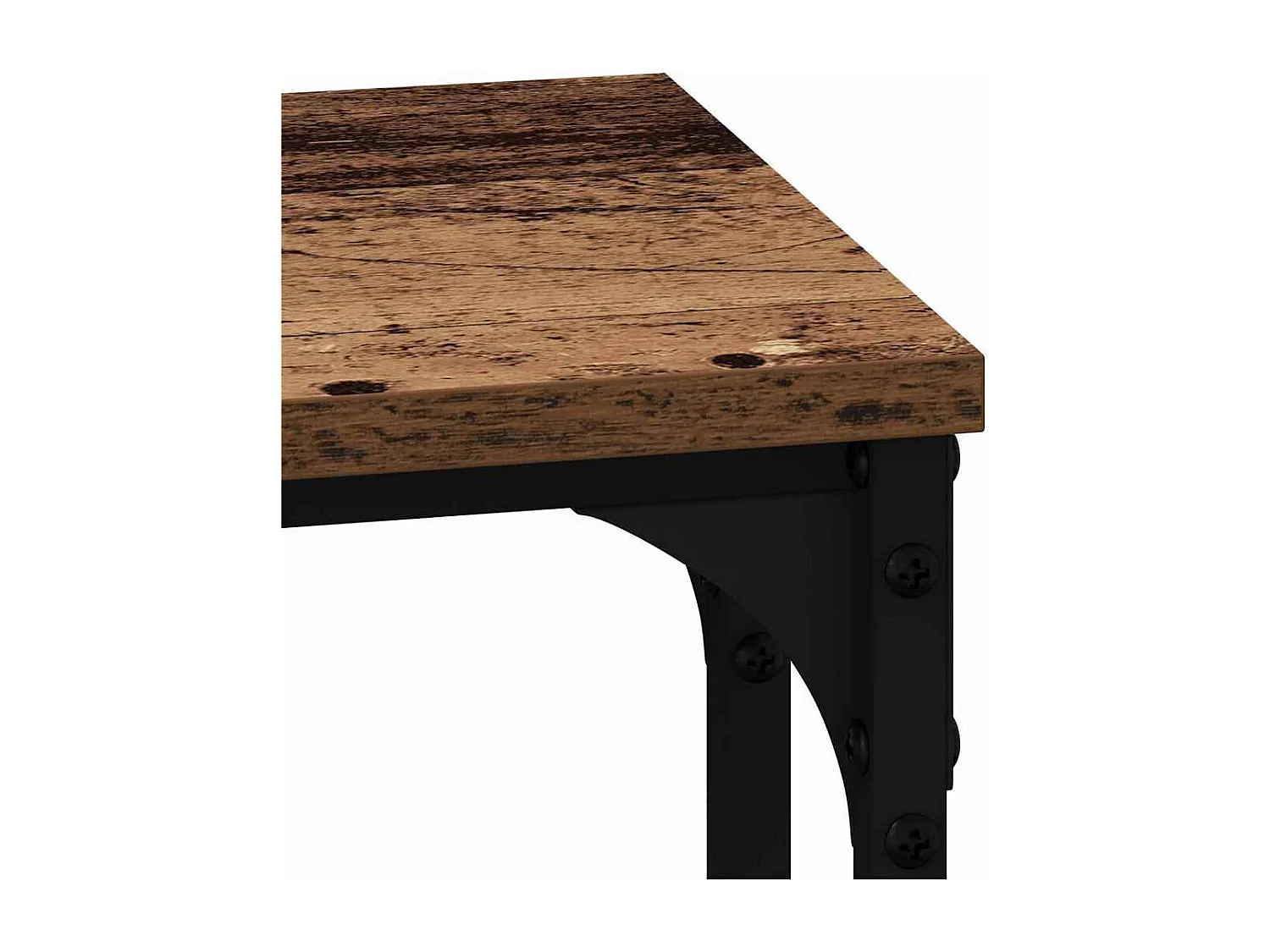 Table basse gigogne 3 pièces Bois ancien 50.5 x 35 x 53 cm