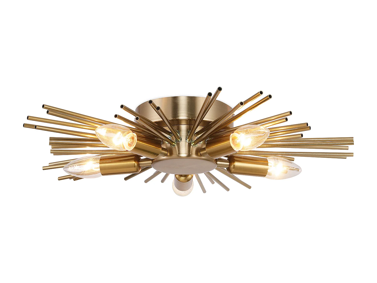 Wandleuchte - Metall-Deckenleuchte - 5 Glühbirnen - Lydia