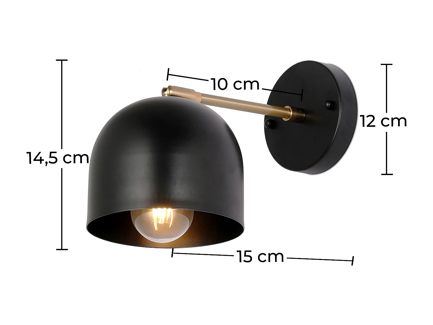 Wandlampe - Metall - Bleni