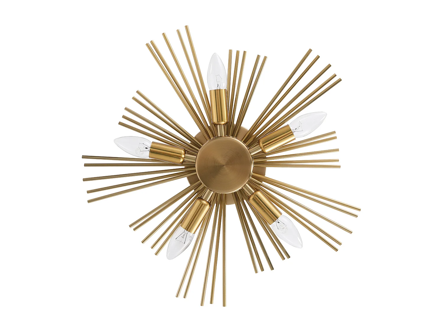 Wandleuchte - Metall-Deckenleuchte - 5 Glühbirnen - Lydia