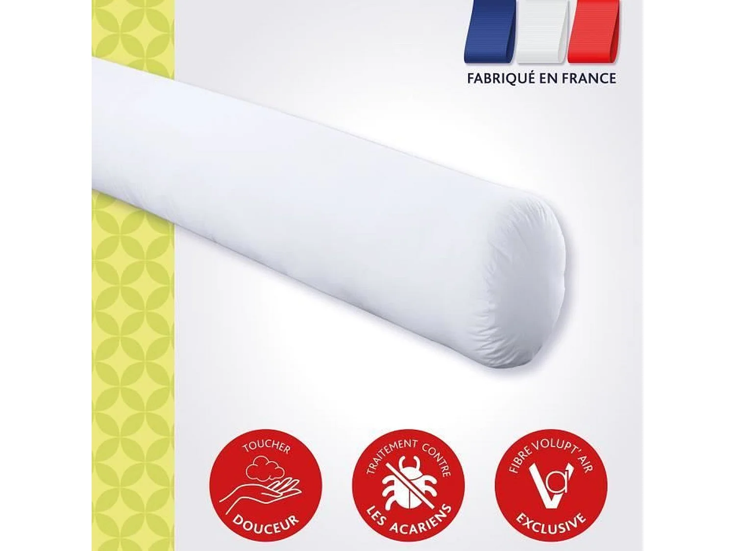 Nackenrolle VANCOUVER 90 cm – milbenhemmend – 100 % Polyester