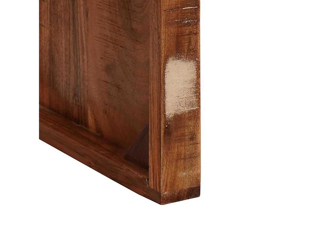 Table d'appoint 60 x 35 x 45 cm bois de récupération massif