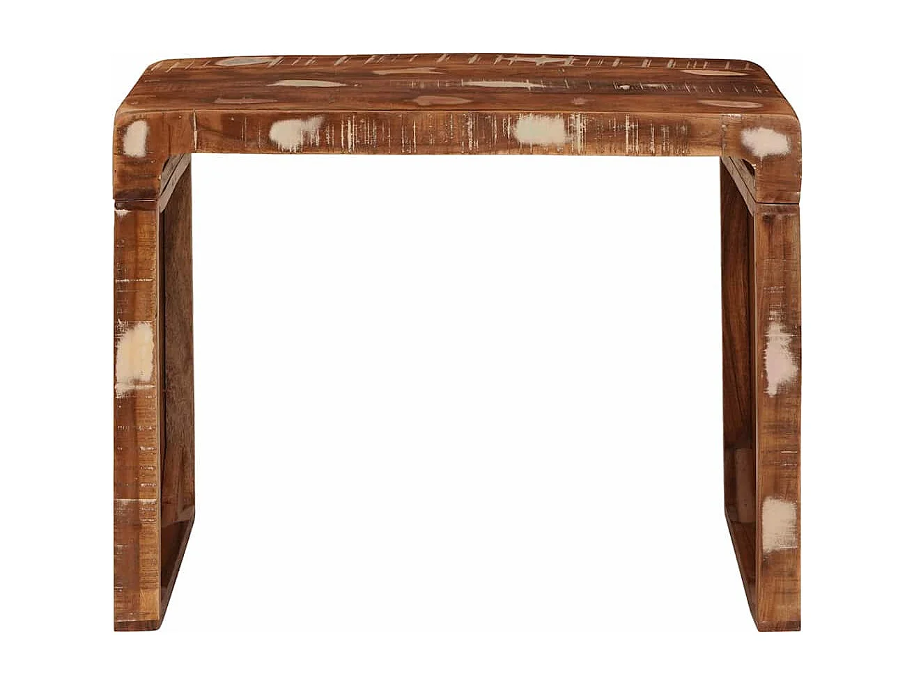Table d'appoint 60 x 35 x 45 cm bois de récupération massif