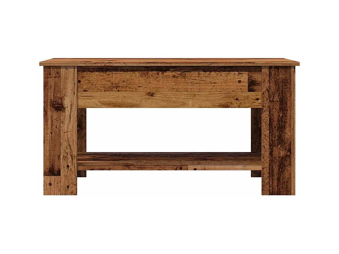 Mesa de centro madera de ingeniería madera vieja 101x49x52 cm