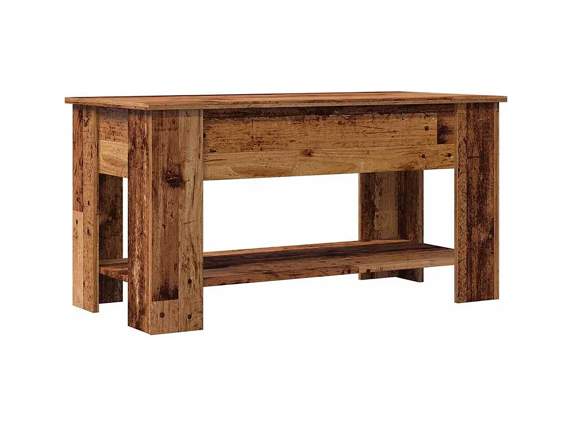 Mesa de centro madera de ingeniería madera vieja 101x49x52 cm