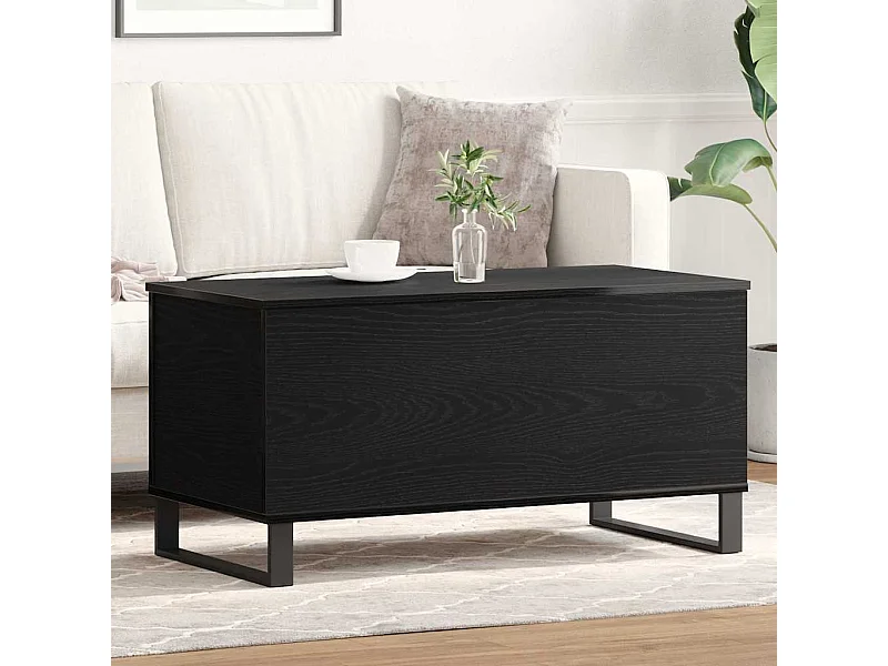 Table Basse Chêne noir 90 x 44.5 x 45 cm Bois d'ingénierie