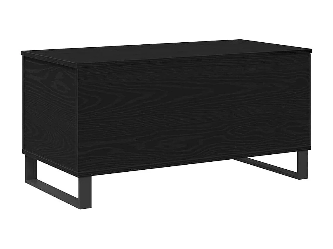 Salontafel Zwart eiken 90 x 44,5 x 45 cm Bewerkt hout