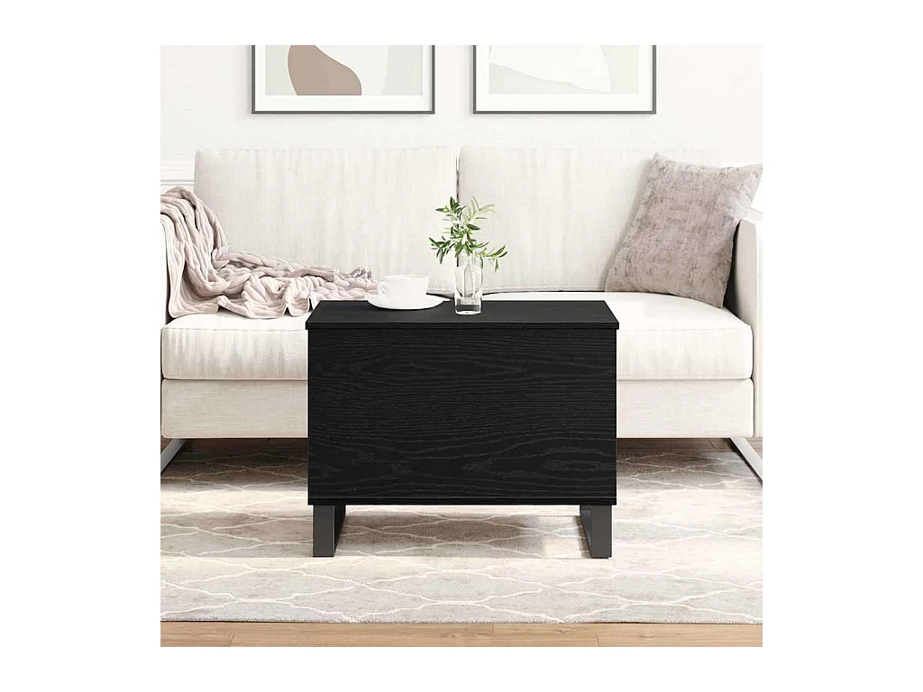 Table Basse Chêne noir 60 x 44.5 x 45 cm Bois d'ingénierie