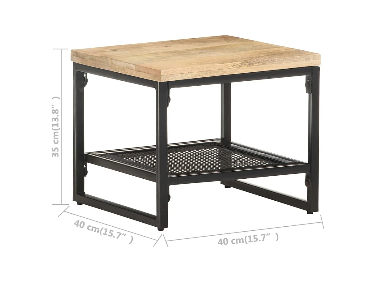 Table d'appoint 40x40x35 cm Bois de manguier massif