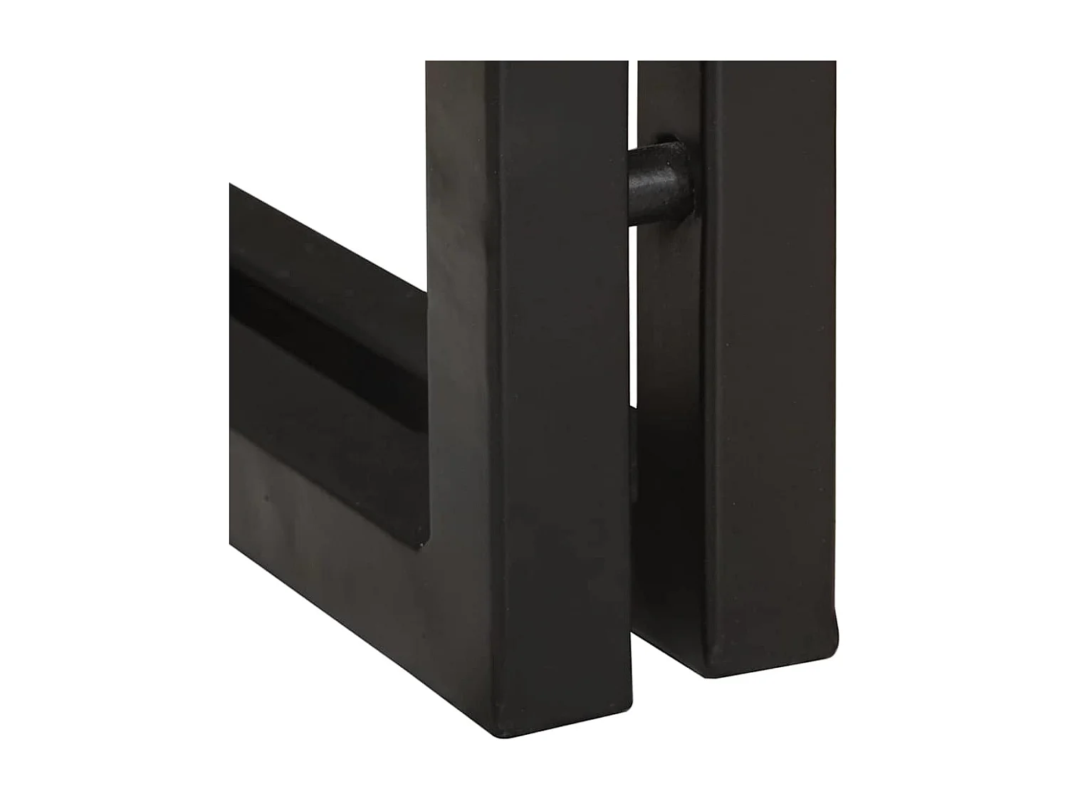 Table d'appoint 30 x 30 x 40 cm Bois recyclé massif et métal