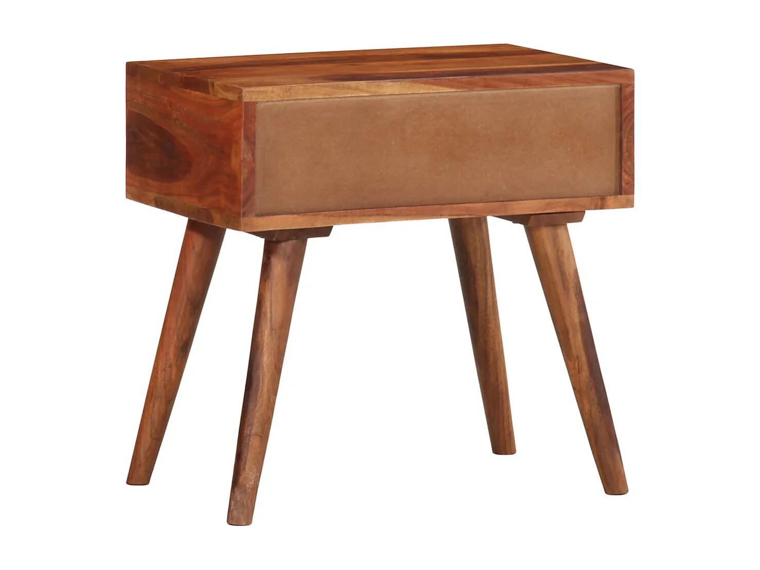 Mesa auxiliar madera maciza acacia 45x30x45 cm