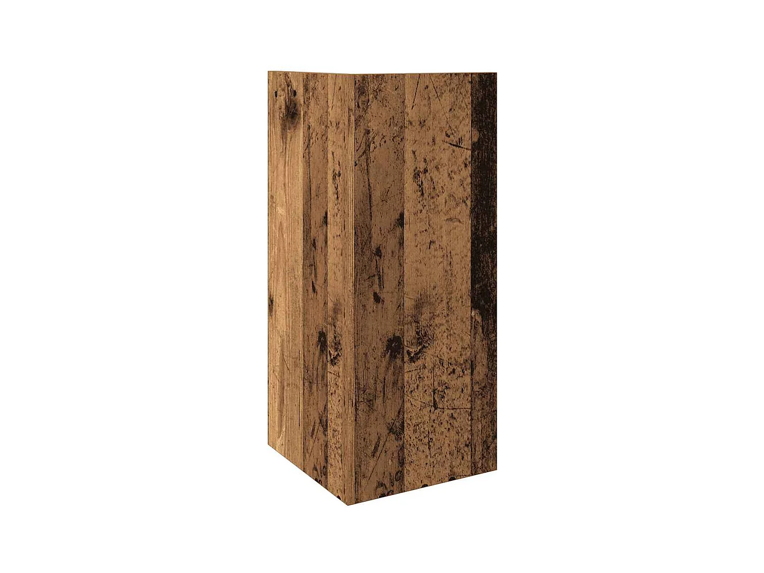 Table d'appoint avec étagère vieux bois 25,5x27x60 cm