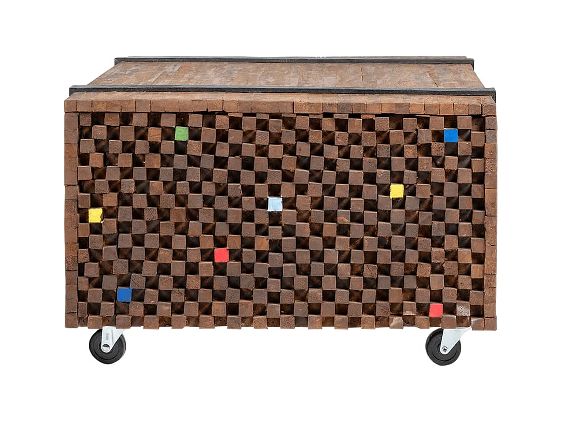 Table d'appoint en teck 60 x 60 x 38 cm