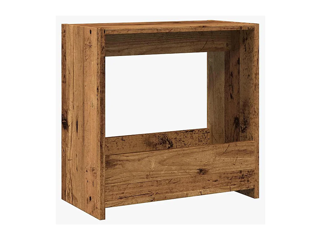 Table d'appoint vieux bois 50x26x50 cm bois d'ingénierie