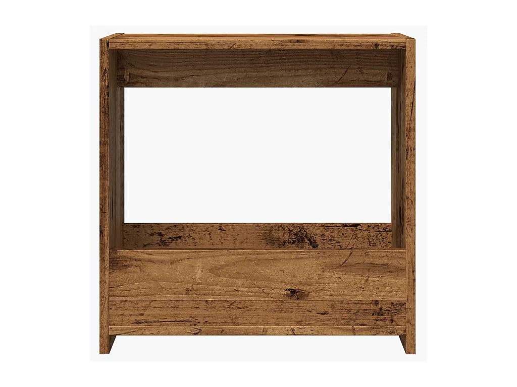 Table d'appoint vieux bois 50x26x50 cm bois d'ingénierie