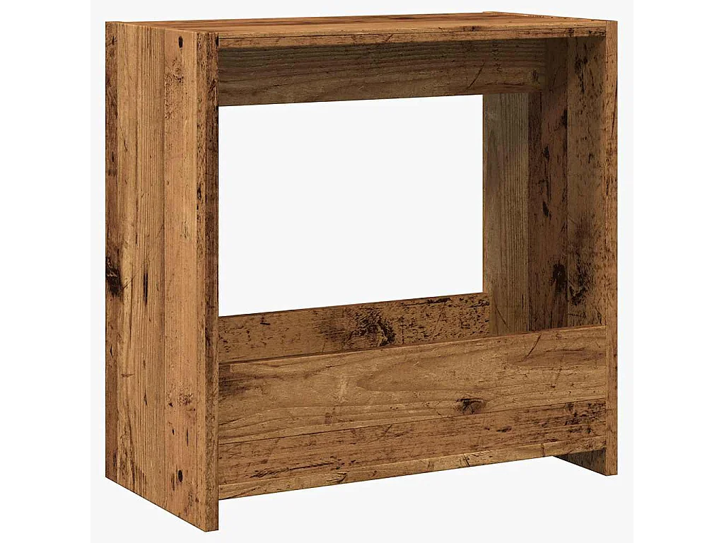 Table d'appoint vieux bois 50x26x50 cm bois d'ingénierie