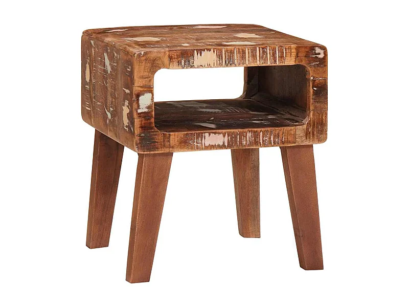 Tables d'appoint Multicolore bois de récupération massif