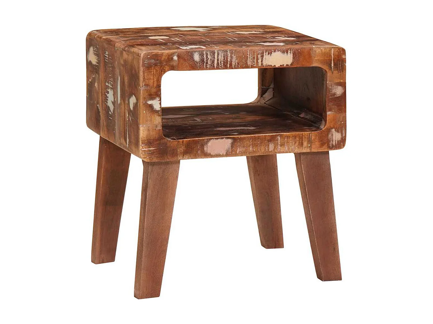 Tables d'appoint Multicolore bois de récupération massif