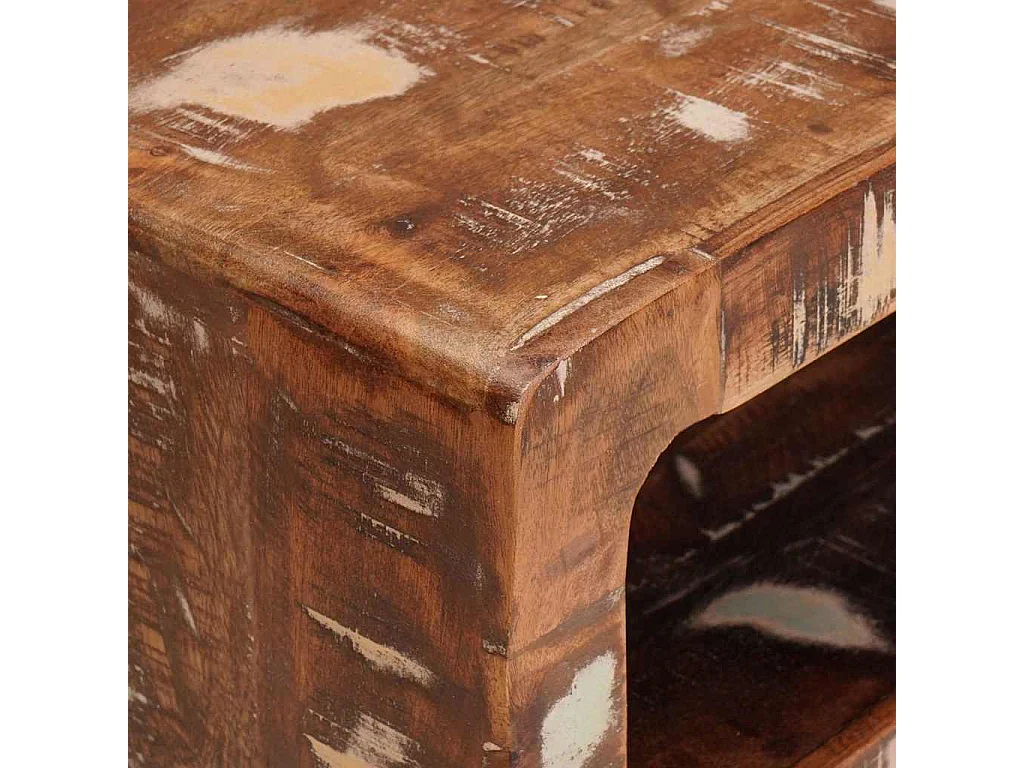 Tables d'appoint Multicolore bois de récupération massif