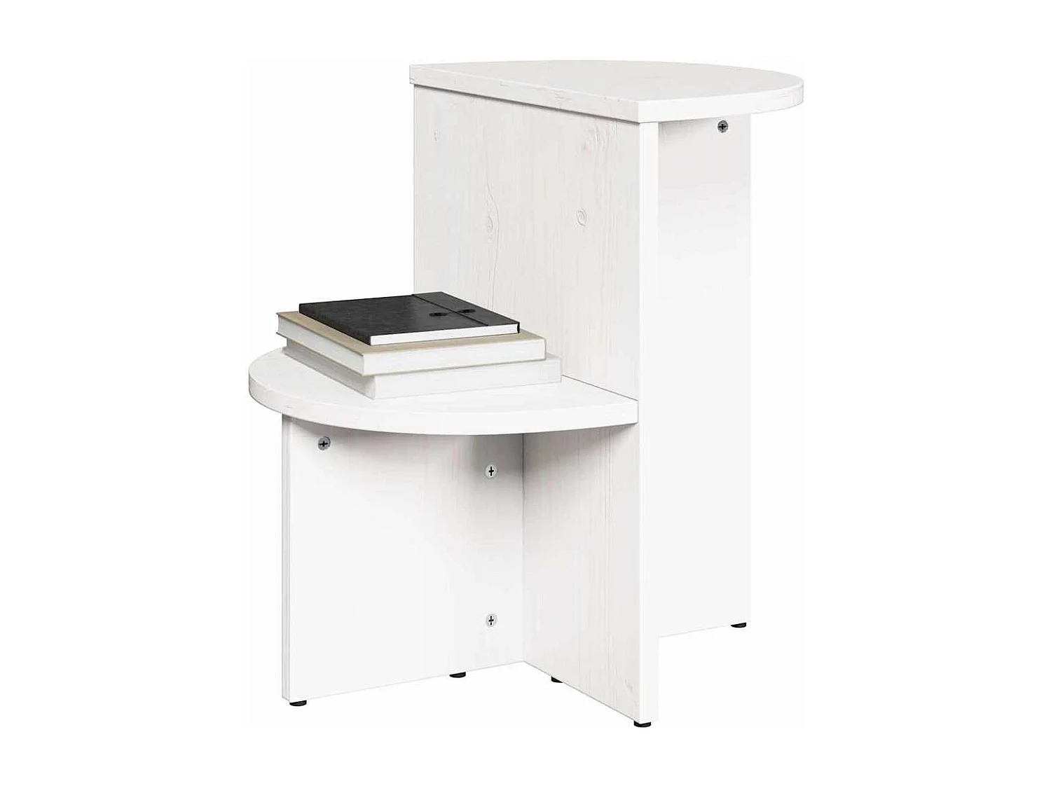 Mesa Lateral Branco 50 x 40 x 50 cm Madeira de pinho maciça