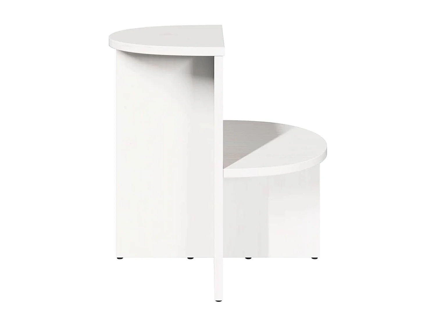 Mesa Lateral Branco 50 x 40 x 50 cm Madeira de pinho maciça