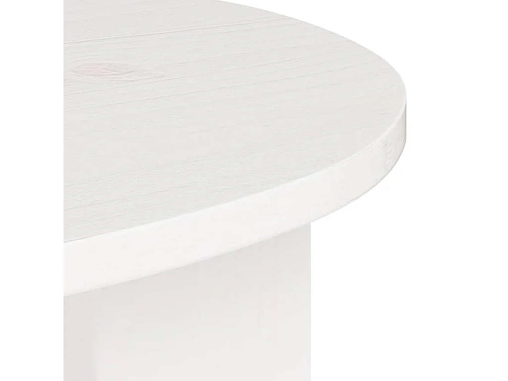 Mesa Lateral Branco 50 x 40 x 50 cm Madeira de pinho maciça