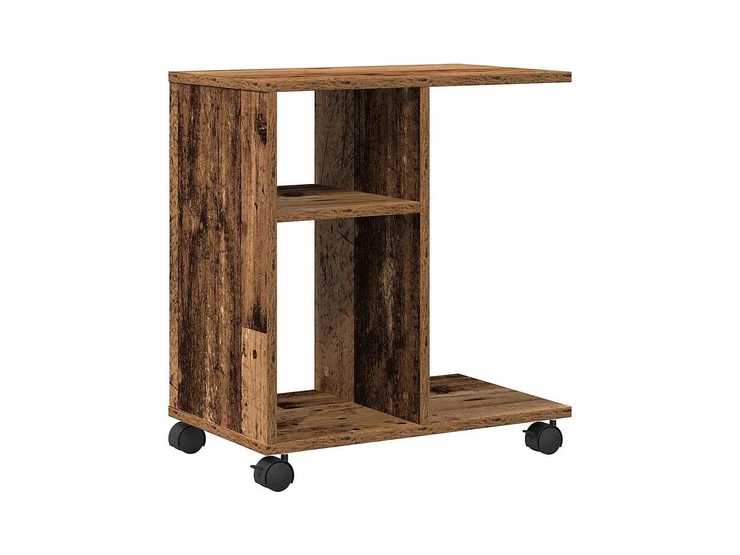 Table d'appoint Bois ancien 50 x 30 x 55 cm Bois d'ingénierie