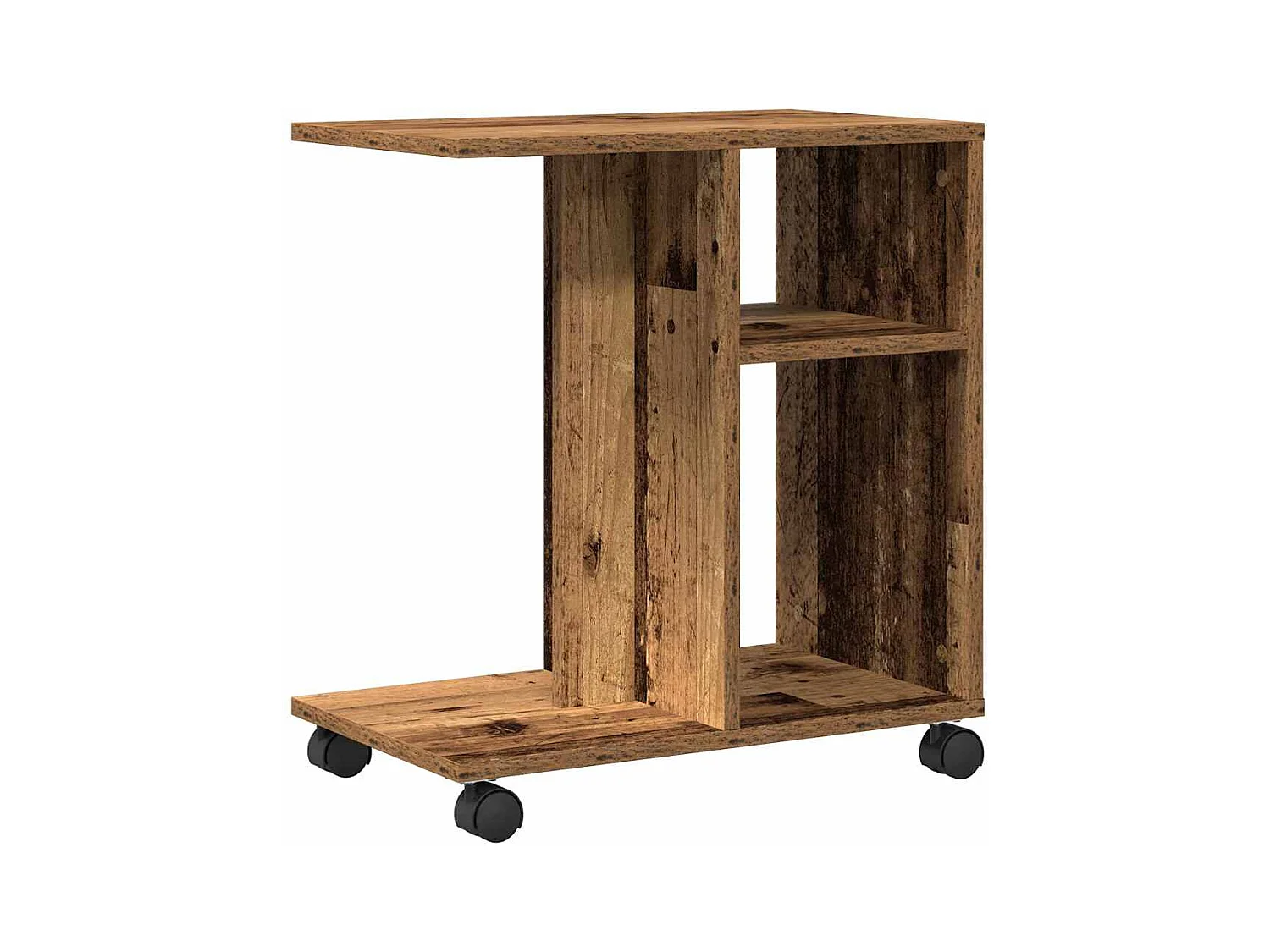 Table d'appoint Bois ancien 50 x 30 x 55 cm Bois d'ingénierie